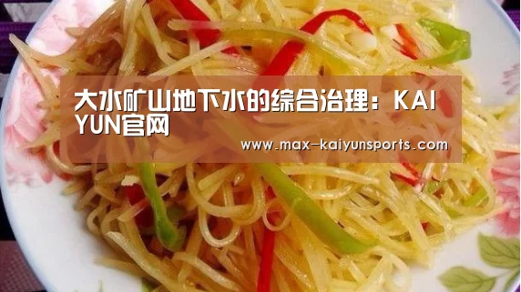 大水矿山地下水的综合治理:KAIYUN官网(图3) KAIYUN官网